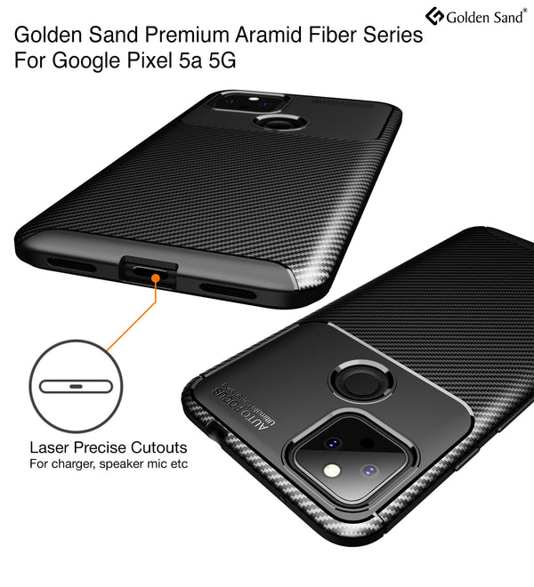 Google Pixel 5a 5G (6.34 inch) Back Cover | Aramid Fiber Series, Black