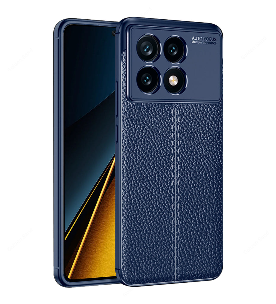 Poco X6 Pro 5G, 6.67 inch Leather Texture Back Cover