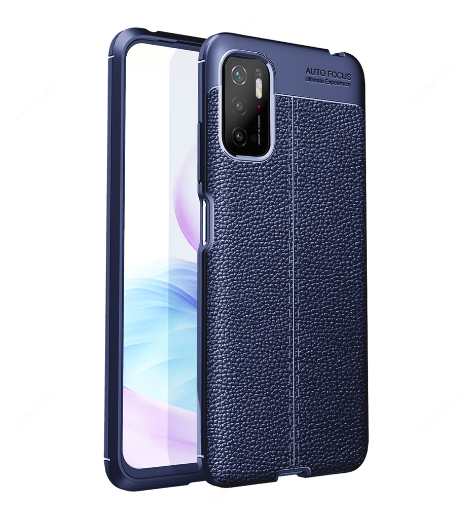 Poco M3 Pro 5G (6.5 inch) Back Cover | Vegan Leather Series, Blue