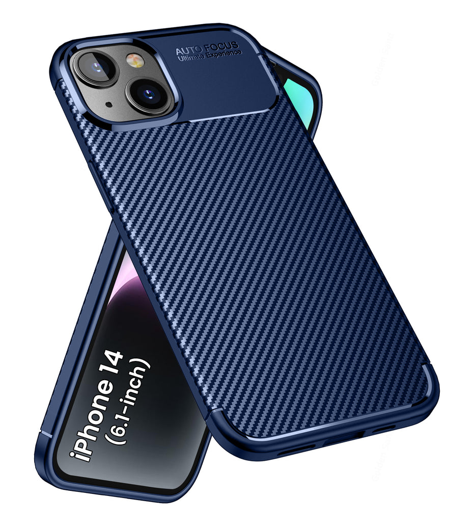Apple iPhone 14 (6.1 inch) Back Cover | Aramid Fiber Series, Blue