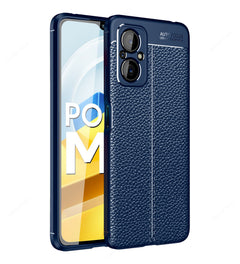Vegan Leather Blue