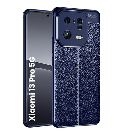 Xiaomi 13 Pro 5G (6.73 inch) Back Cover | Vegan Leather Series, Blue