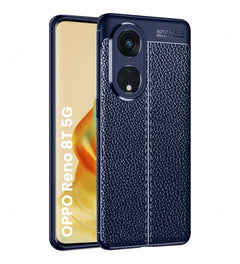 Vegan Leather Blue
