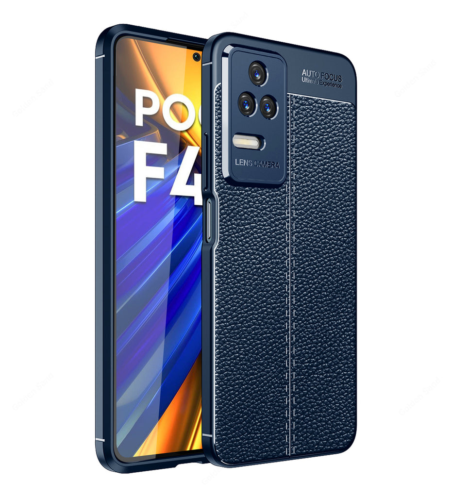 POCO F4 5G (6.67 inch) Back Cover | Vegan Leather Series, Blue