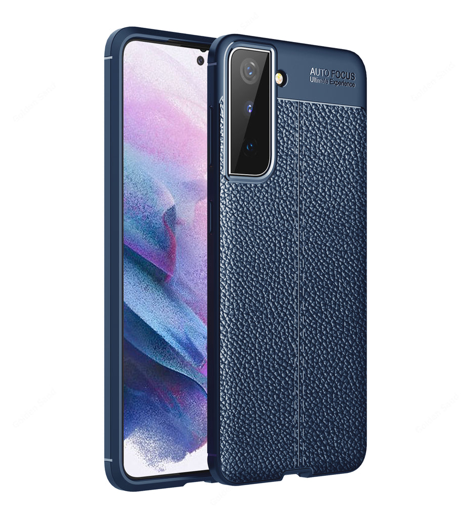 Samsung Galaxy S21 Plus, 6.7 inch Leather Texture Back Cover