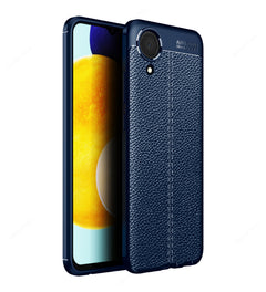 Vegan Leather Blue