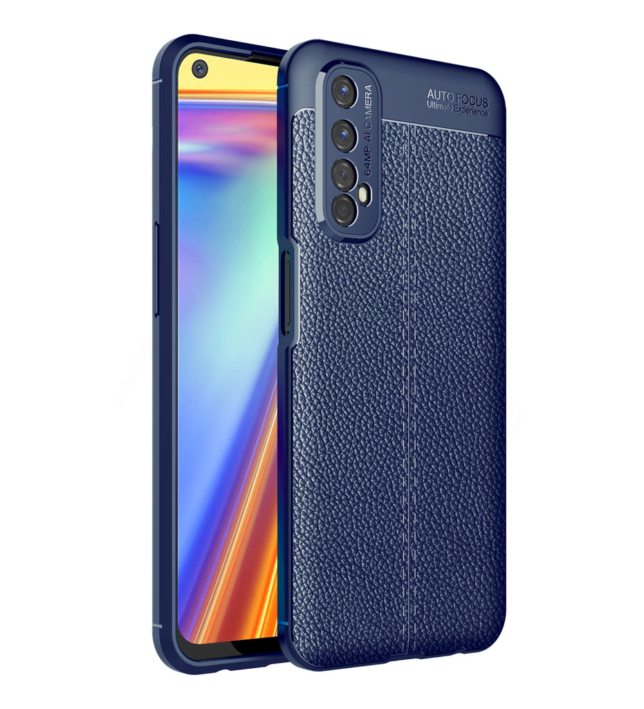 Realme 7, Realme Narzo 20 Pro Leather Texture Back Cover