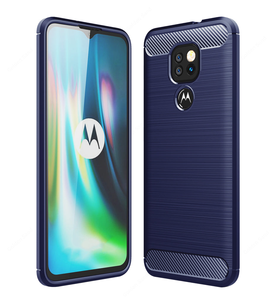 Motorola Moto G9, Moto E7 Plus Carbon Fibre Back Cover