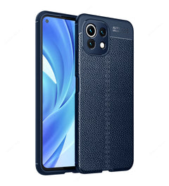 Vegan Leather Blue