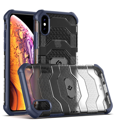 Apple iPhone X, XS (5.8 inch) Back Cover | Explorer Series, Deep Blue