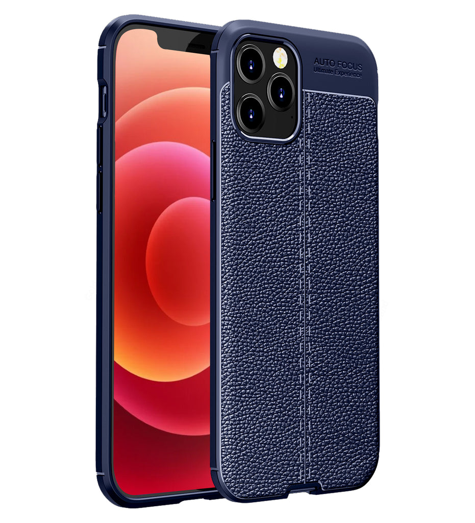 Apple iPhone 12 Pro Max Leather Texture Back Cover