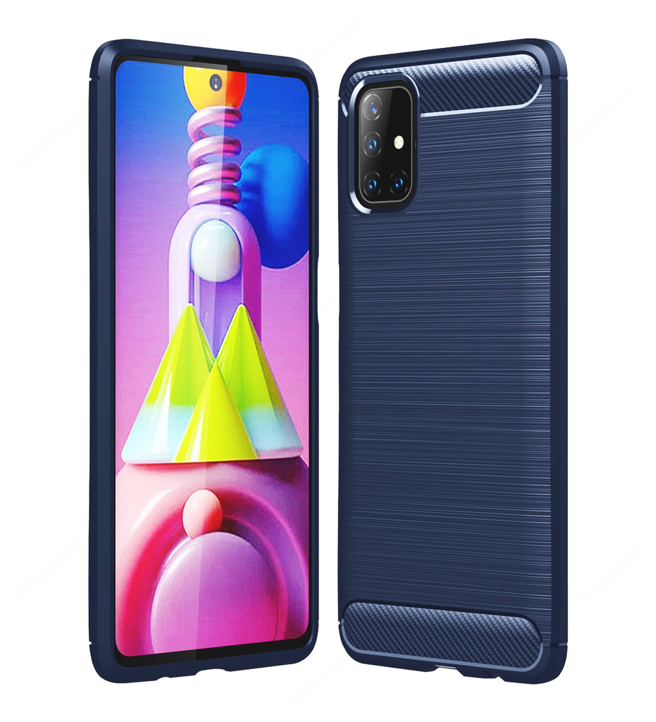 Samsung Galaxy M51 Carbon Fibre Back Cover