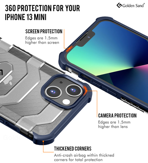 Apple iPhone 13 Mini (5.4 inch) Back Cover | Explorer Series, Deep Blue