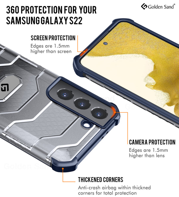 Samsung Galaxy S22 5G (6.1 inch) Back Cover | Explorer Series, Deep Blue