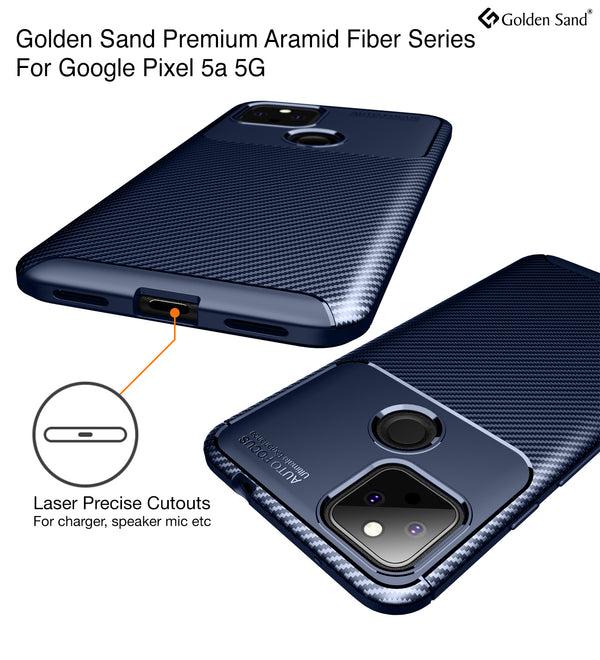 Google Pixel 5a 5G (6.34 inch) Back Cover | Aramid Fiber Series, Blue