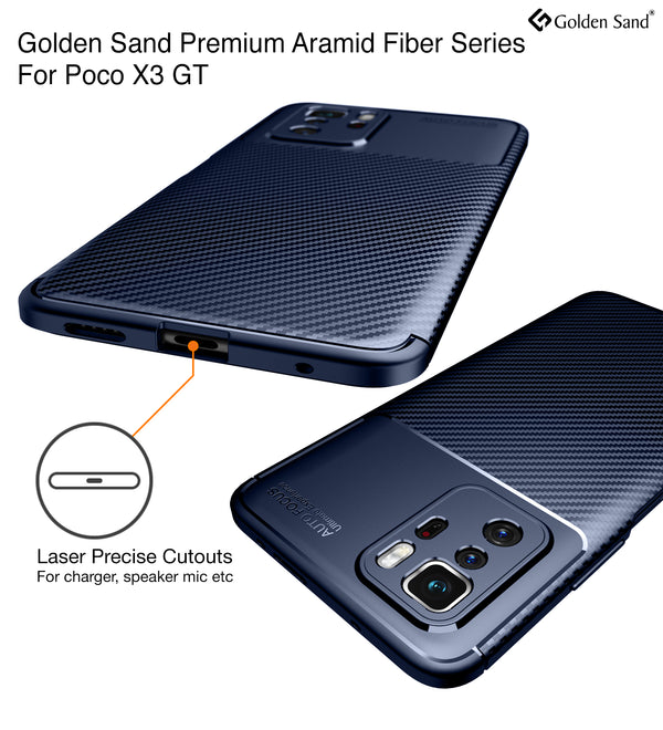 Poco X3 GT (6.6 inch) Back Cover | Aramid Fiber Series, Blue