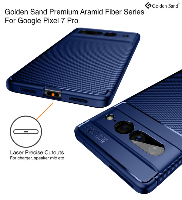 Google Pixel 7 Pro 5G (6.7 inch) Back Cover | Aramid Fiber Series, Blue