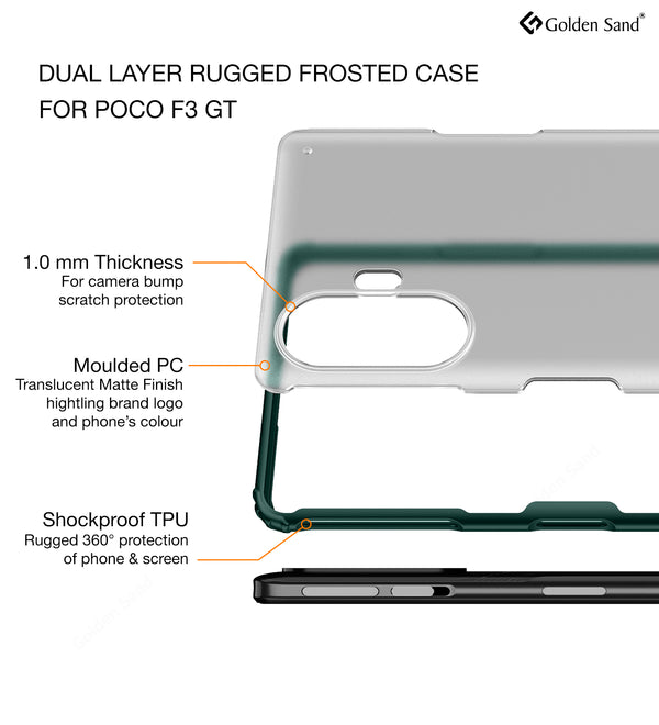 Xiaomi Poco F3 GT (6.67 inch) Back Cover | Rugged Frosted Series, Green