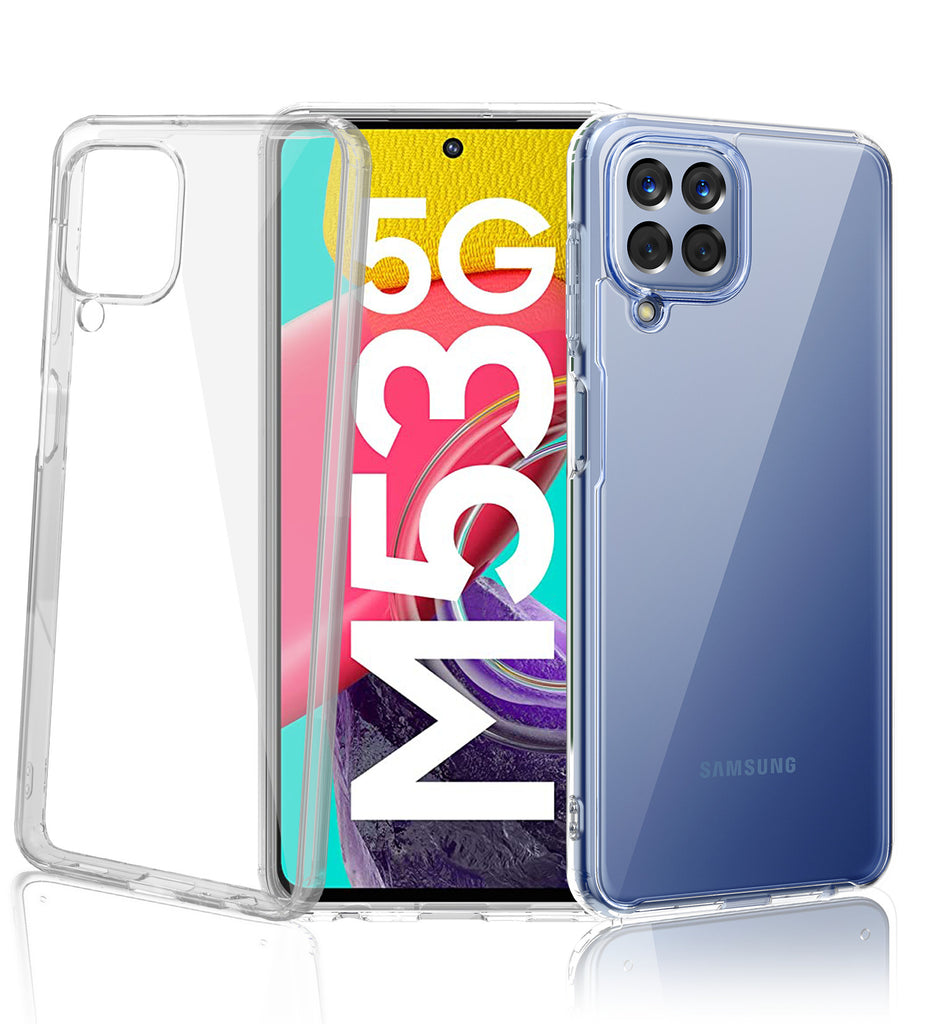 Samsung Galaxy M53 5G (6.7 inch) Back Cover | Ice Crystal Series, Crystal Clear