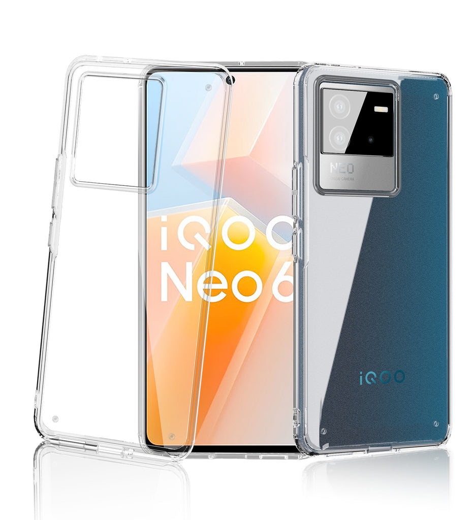 iQOO Neo 6 5G (6.62 inch) Back Cover | Ice Crystal Series, Crystal Clear