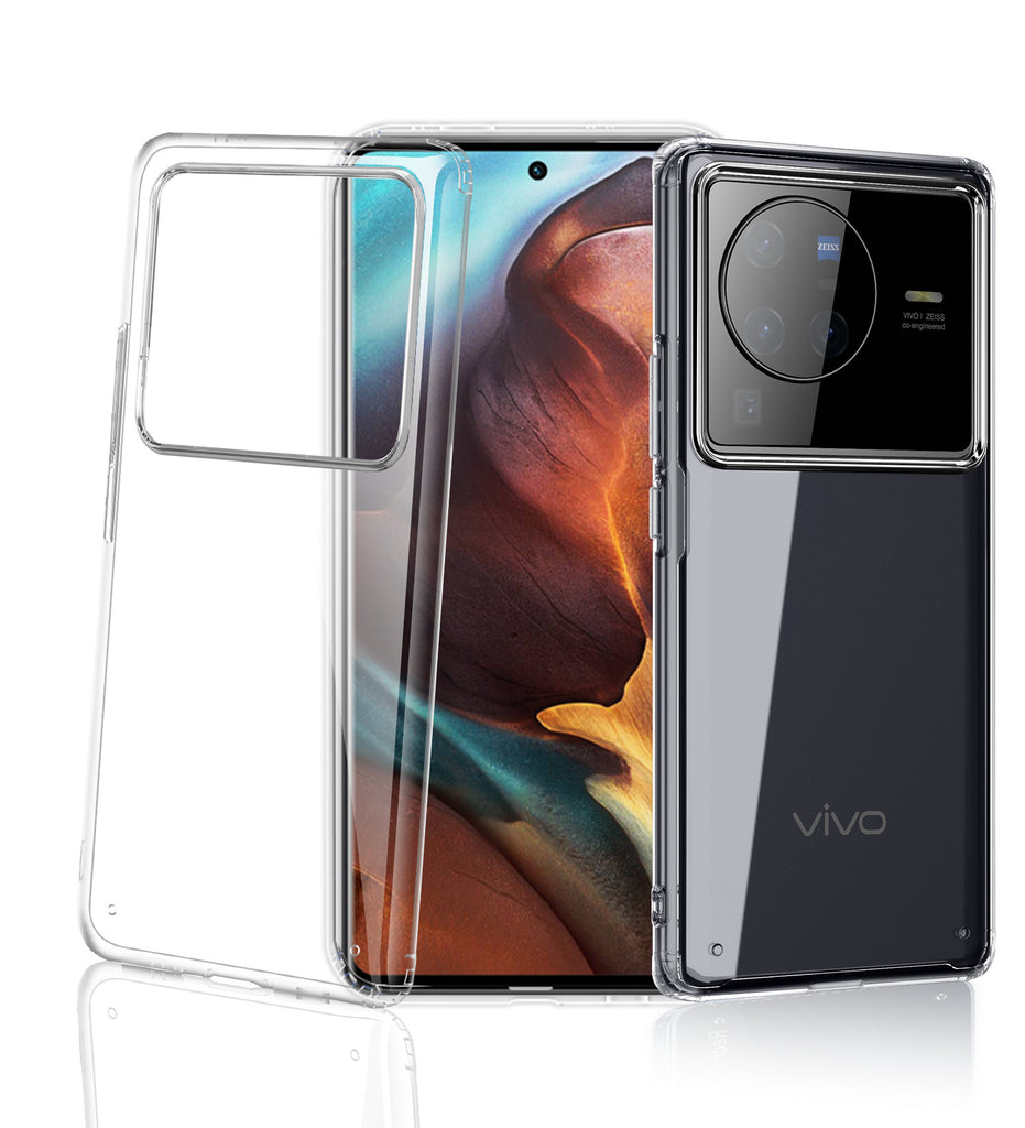 Vivo X80 Pro (6.78 inch) Back Cover | Ice Crystal Series, Crystal Clear