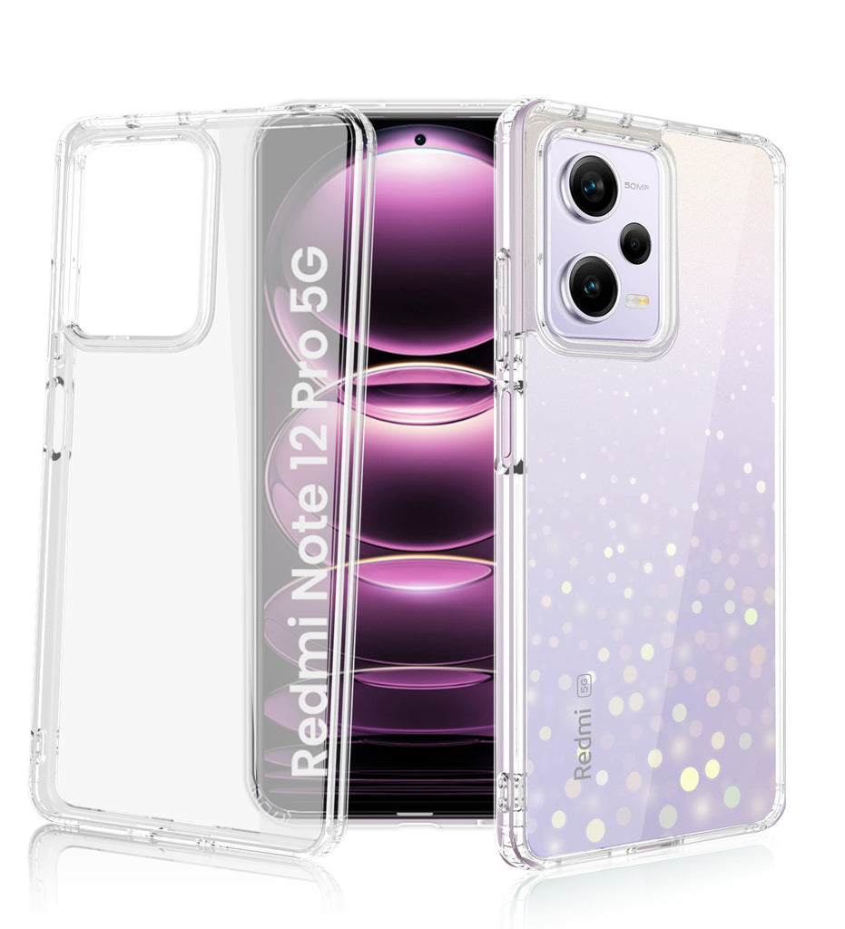 Redmi Note 12 Pro 5G (6.67 inch) Back Cover | Ice Crystal Series, Crystal Clear