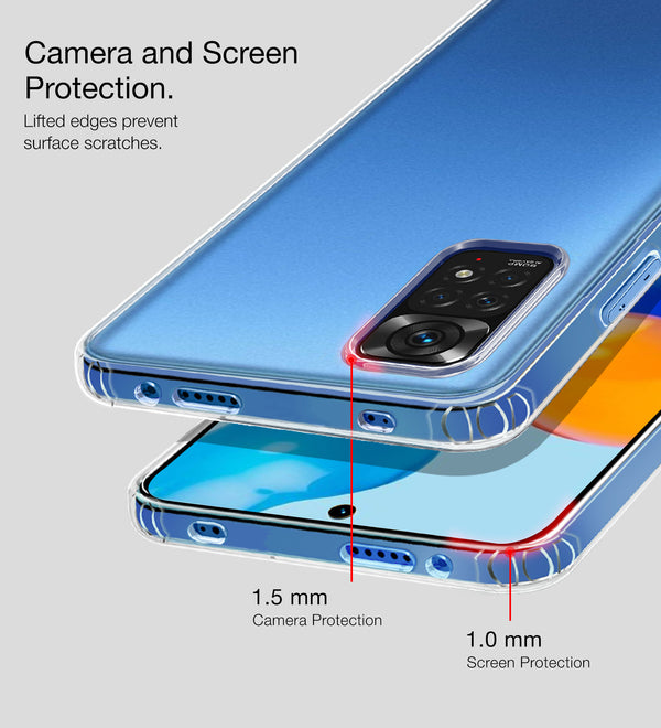 Redmi Note 11, Redmi Note 11S (6.43 inch) Back Cover | Ice Crystal Series, Crystal Clear