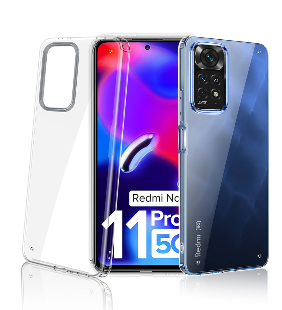 Redmi Note 11 Pro 4G, Redmi Note 11 Pro+ Plus 5G (6.67 inch) Back Cover | Ice Crystal Series, Crystal Clear