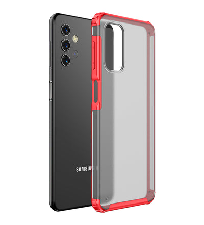 Samsung Galaxy M32 5G (6.5 inch) Back Cover | Rugged Frosted Series, Red