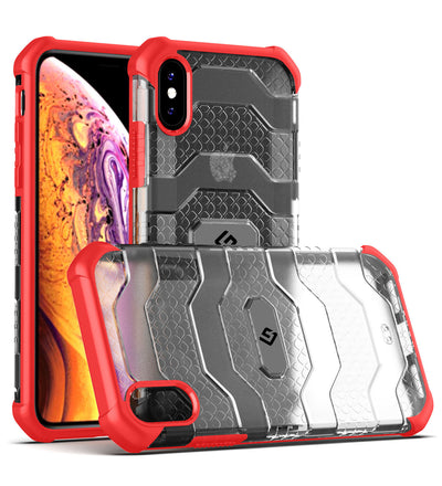 Apple iPhone X, XS (5.8 inch) Back Cover | Explorer Series, Tangy Red