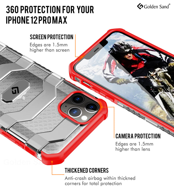 Apple iPhone 12 Pro Max  Back Cover | Explorer Series, Tangy Red