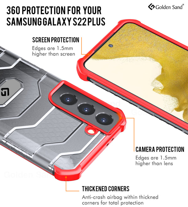 Samsung Galaxy S22+ Plus 5G (6.6 inch) Back Cover | Explorer Series, Tangy Red