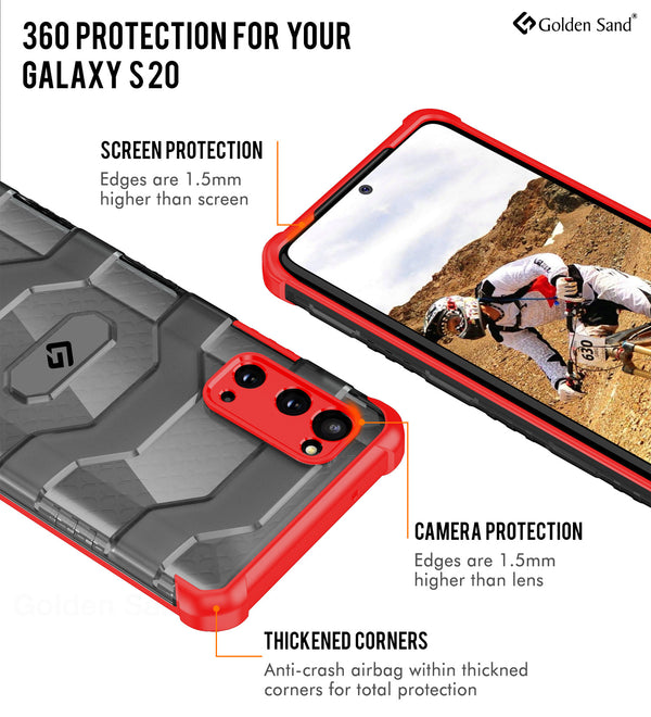 Samsung Galaxy S20  Back Cover | Explorer Series, Tangy Red