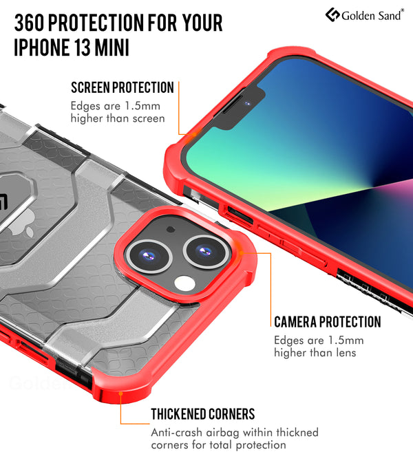 Apple iPhone 13 Mini (5.4 inch) Back Cover | Explorer Series, Tangy Red