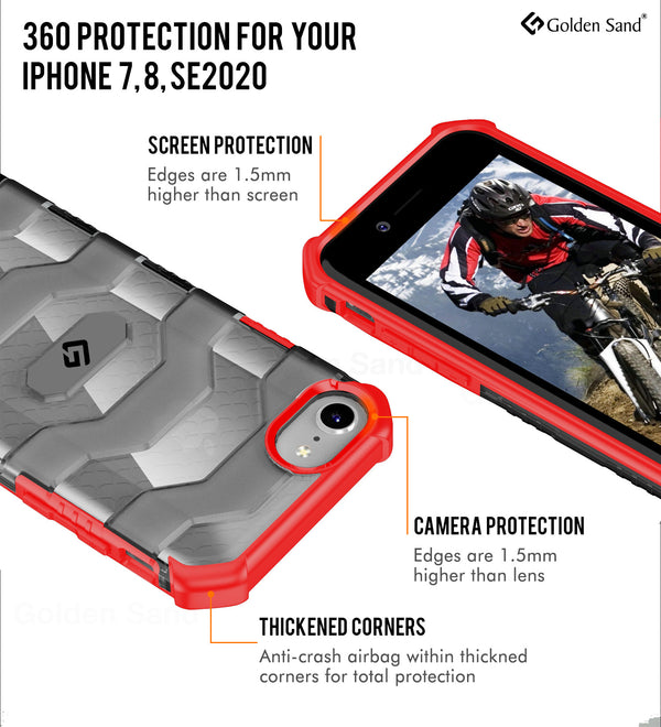 Apple iPhone SE 3,  Apple iPhone 7, 8,  SE 2020 (4.70 inch) (4.7 inch) Back Cover | Explorer Series, Tangy Red