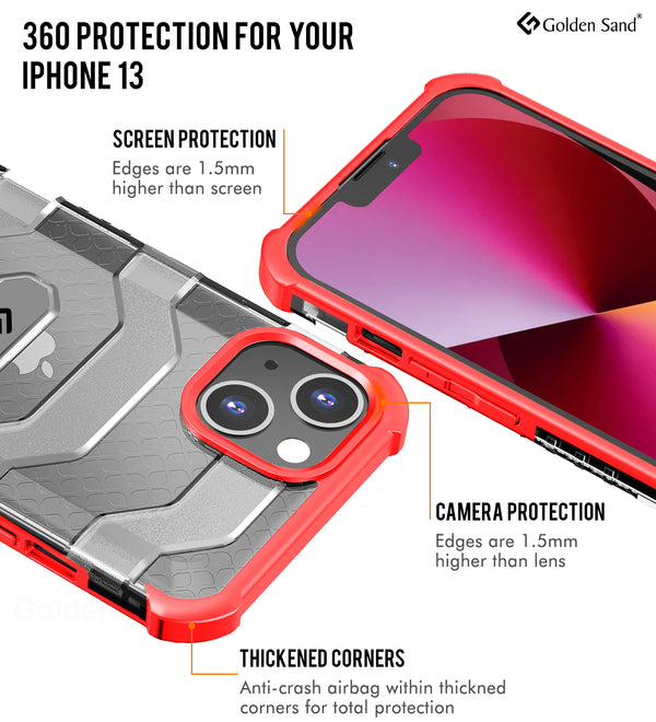 Apple iPhone 13 (6.1 inch) Back Cover | Explorer Series, Tangy Red