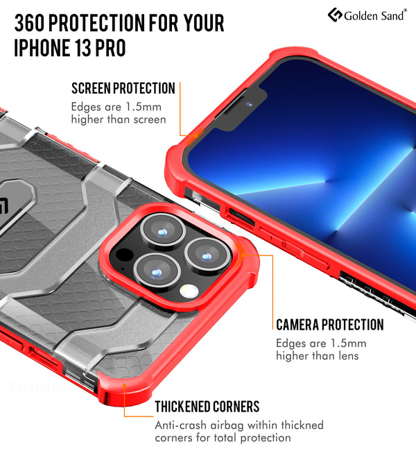 Apple iPhone 13 Pro (6.1 inch) Back Cover | Explorer Series, Tangy Red