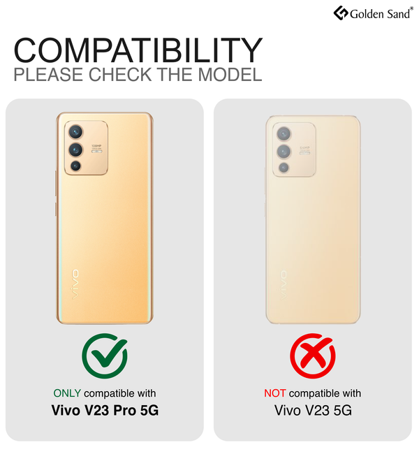 Vivo V23 Pro 5G (6.56 inch) Back Cover | Vegan Leather Series, Black